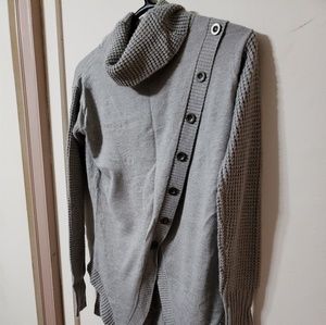 Drapped Grey Sweater